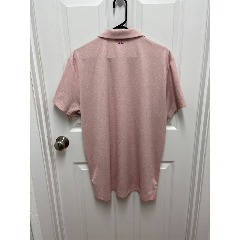 J.Lindeberg Duff Regular Fit Pink Polo Shirt - Size XXL - Picture 5 of 8